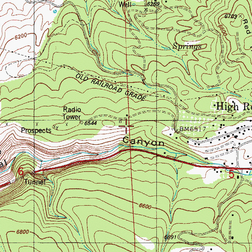 Topographic Map of Fresnal Ranger Station, NM