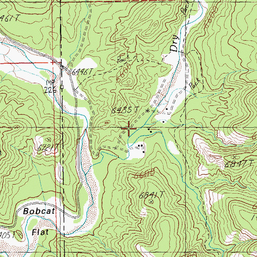 Topographic Map of Frieborn Canyon, NM