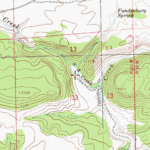 Topographic Map of Funderburg Draw, NM