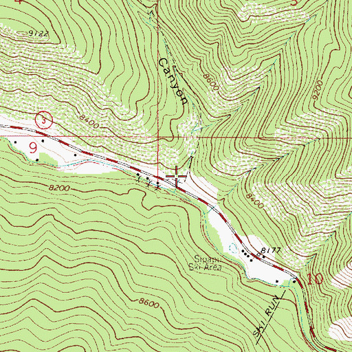 Topographic Map of Gallegos Canyon, NM