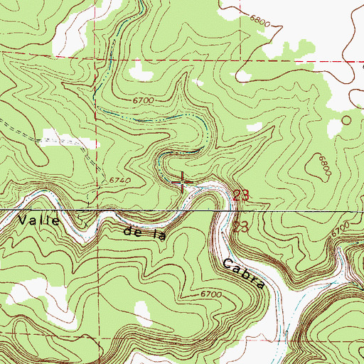 Topographic Map of Garcia Canyon, NM