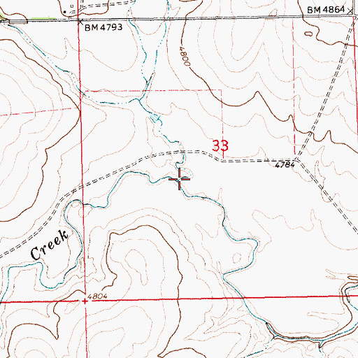 Topographic Map of Garcia Creek, NM