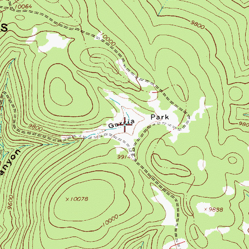 Topographic Map of Garcia Park, NM