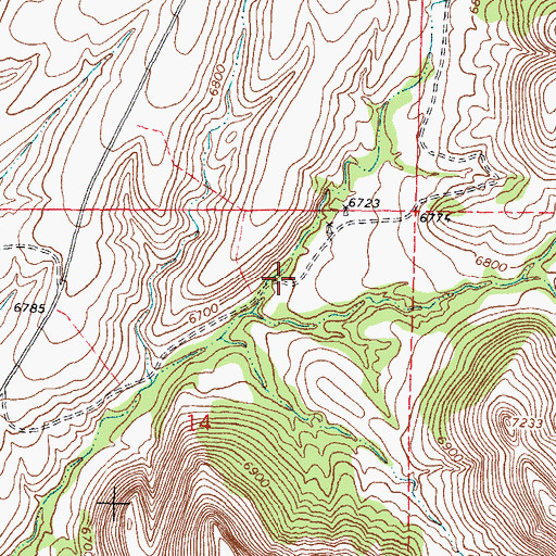 Topographic Map of Garcia Ranch, NM