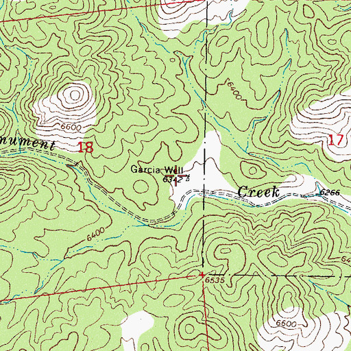 Topographic Map of Garcia Well, NM