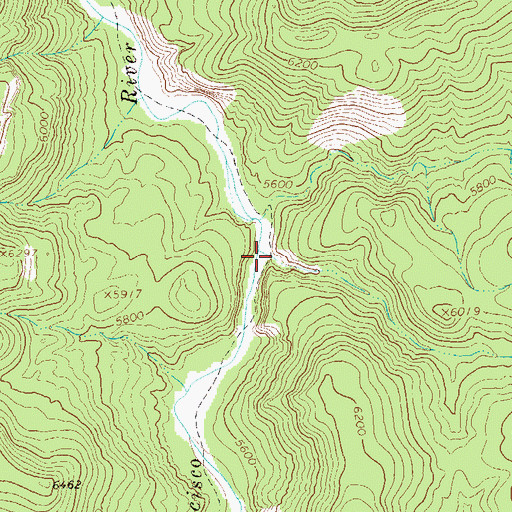 Topographic Map of Gatlin Canyon, NM
