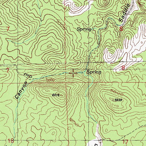 Topographic Map of Goat Canyon, NM