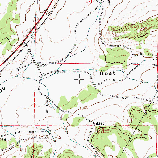 Topographic Map of Goat Canyon, NM