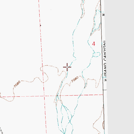 Topographic Map of Goat Tank Canyon, NM
