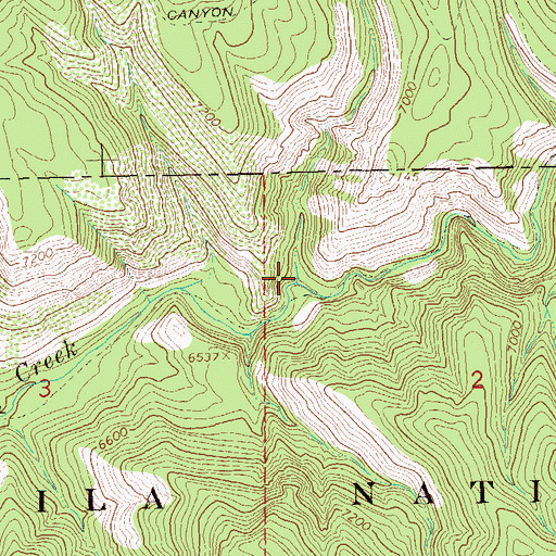 Topographic Map of Gobbler Canyon, NM
