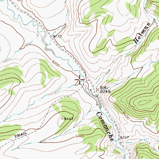 Topographic Map of Gold Creek, NM