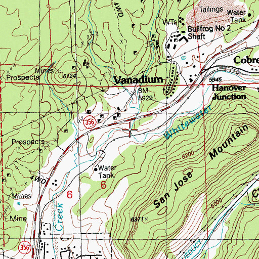 Topographic Map of Gold Gulch, NM