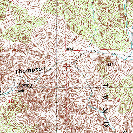 Topographic Map of Gold Gulch, NM