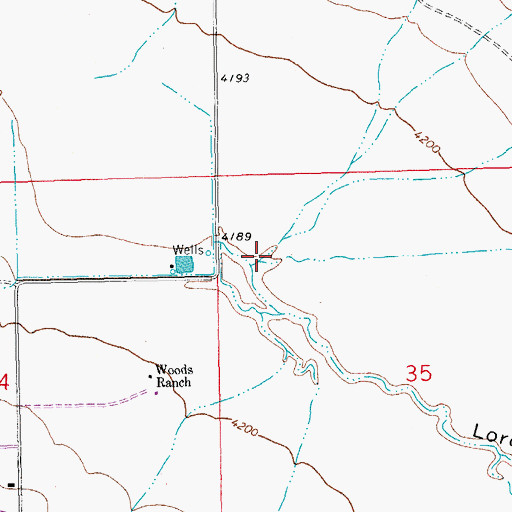 Topographic Map of Gold Hill Canyon, NM