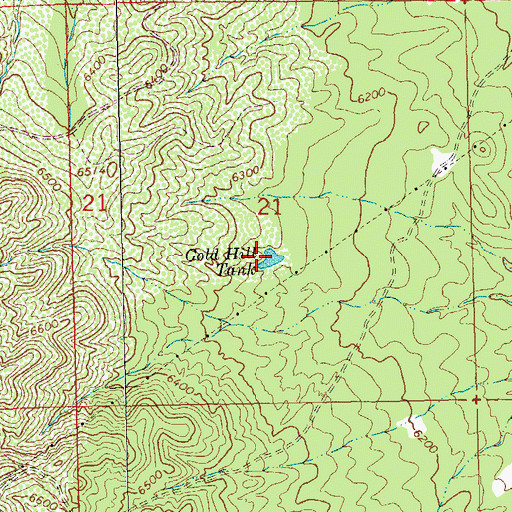 Topographic Map of Gold Hill Tank, NM