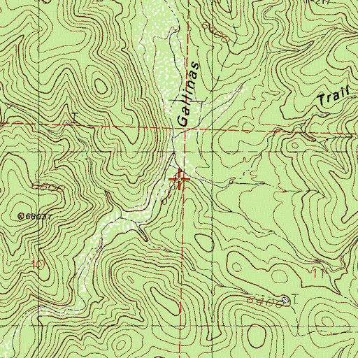 Topographic Map of Gold Pan Canyon, NM
