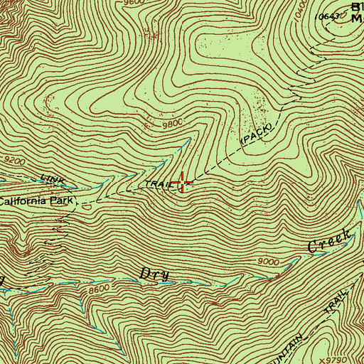 Topographic Map of Golden Link Trail, NM