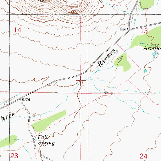 Topographic Map of Golondrina Draw, NM