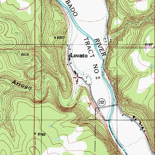 Topographic Map of Gonzales Arroyo, NM