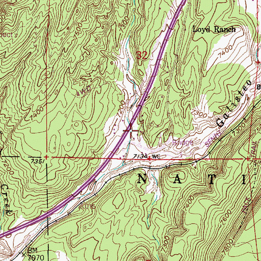 Topographic Map of Gonzales Ranch, NM