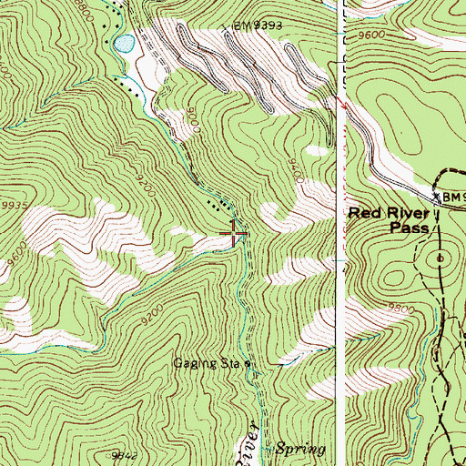 Topographic Map of Goose Creek, NM