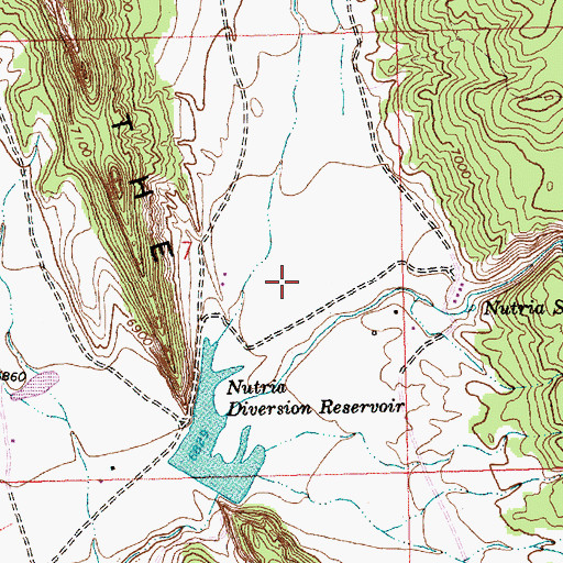 Topographic Map of Grasshopper Canyon, NM