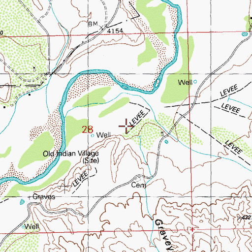 Topographic Map of Graveyard Canyon, NM