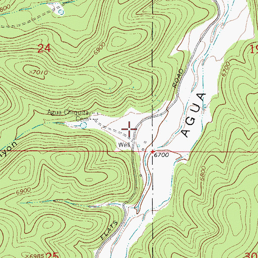 Topographic Map of Graveyard Canyon, NM