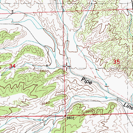 Topographic Map of Graveyard Draw, NM