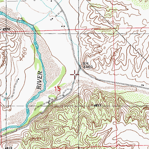 Topographic Map of Greenwood Canyon, NM