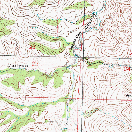 Topographic Map of Gurule Canyon, NM