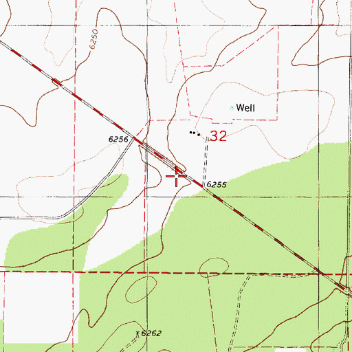 Topographic Map of Gustins Ranch, NM