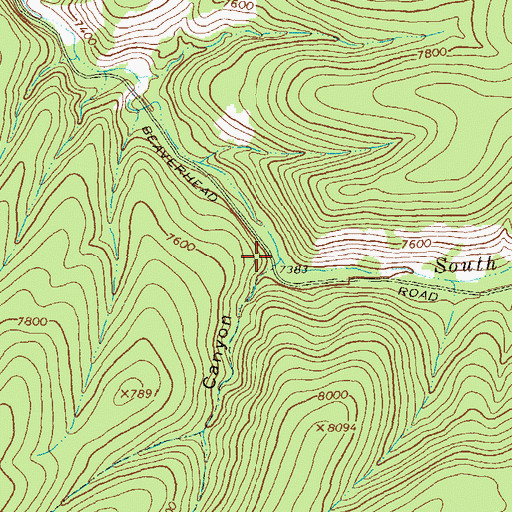 Topographic Map of Hail Canyon, NM