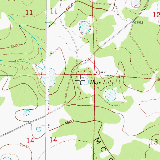Topographic Map of Hale Lake, NM