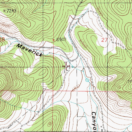 Topographic Map of Hale Ranch, NM