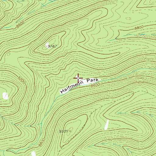 Topographic Map of Halfmoon Park, NM