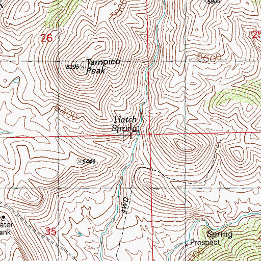 Topographic Map of Hatch Spring, NM