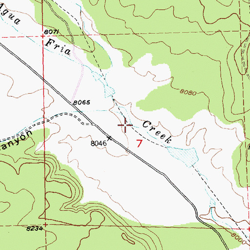 Topographic Map of Hausner Canyon, NM