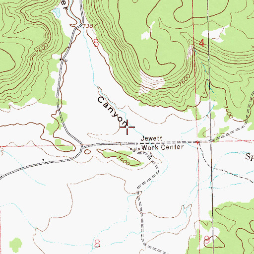 Topographic Map of Headwater Canyon, NM
