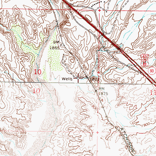 Topographic Map of Ox Wash, AZ