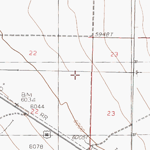 Topographic Map of Hell Canyon, NM