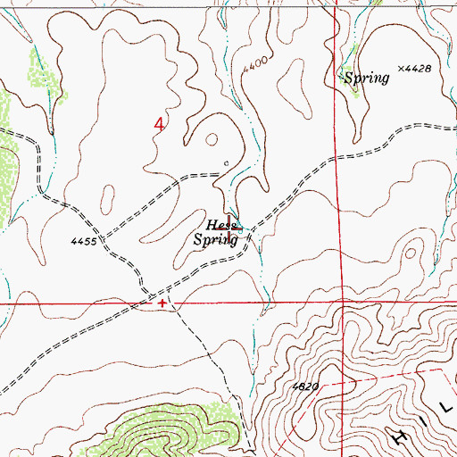 Topographic Map of Hess Spring, NM