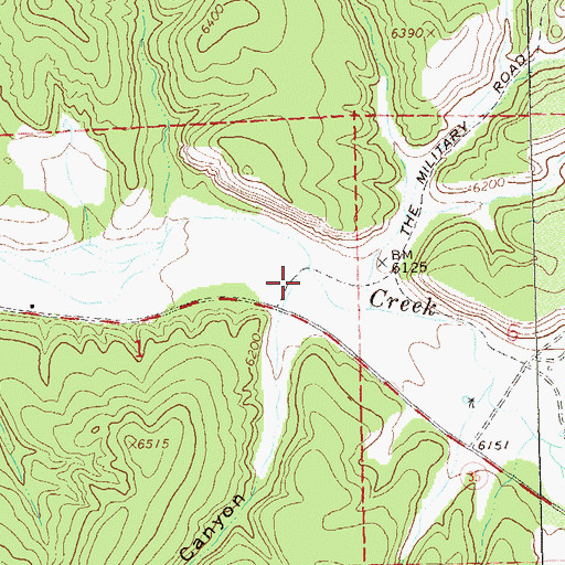 Topographic Map of Hill Canyon, NM