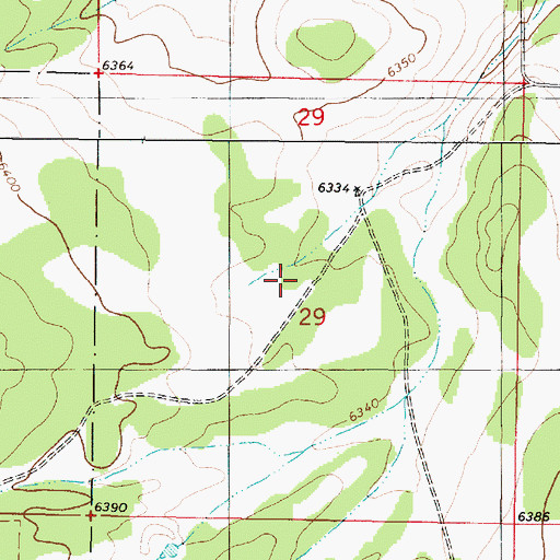 Topographic Map of Hobbs Ranch, NM