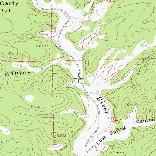 Topographic Map of Hog Canyon, NM