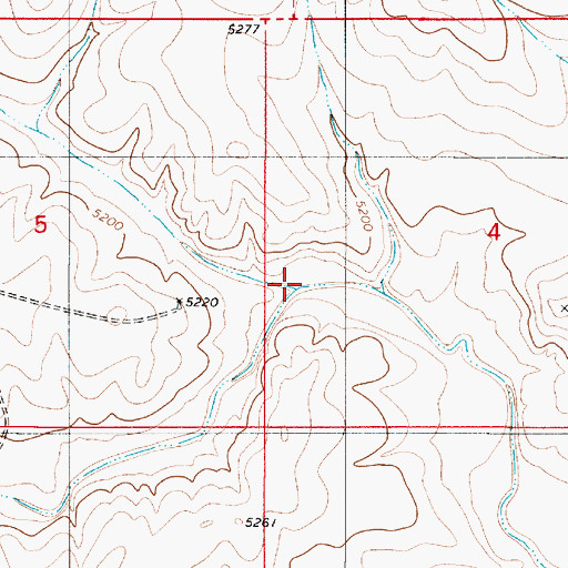 Topographic Map of Hogadero Draw, NM