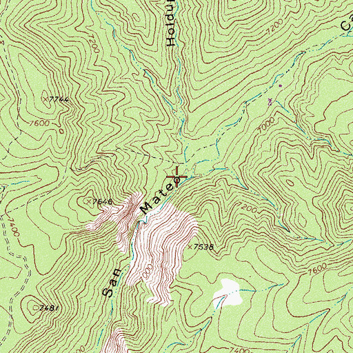 Topographic Map of Holdup Canyon, NM