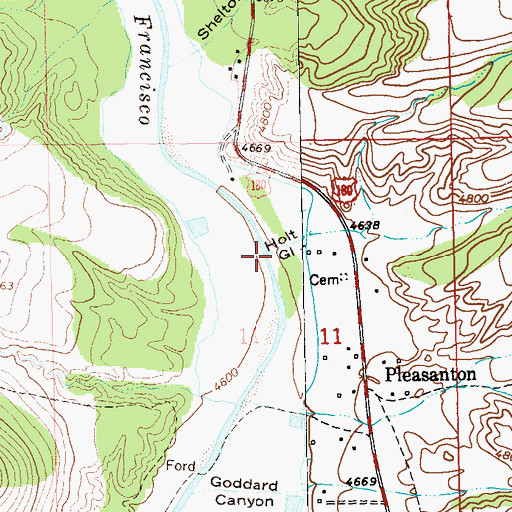 Topographic Map of Holt Gulch, NM