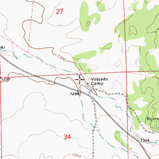 Topographic Map of Homestead Draw, NM