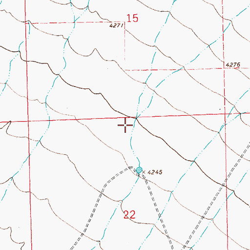 Topographic Map of Hoodoo Canyon, NM